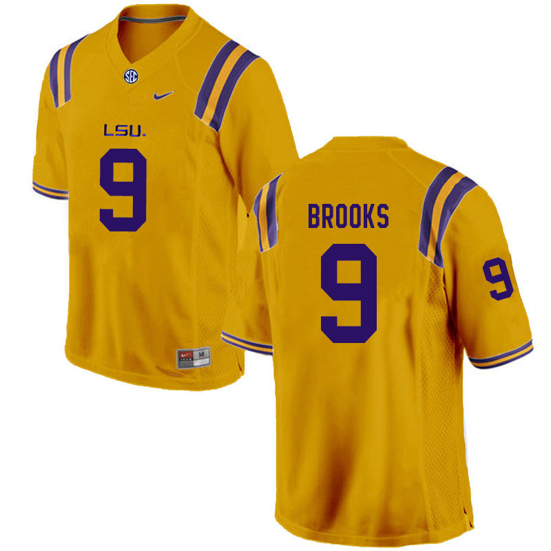 Men #9 Marcel Brooks LSU Tigers College Football Jerseys Sale-Gold - Click Image to Close